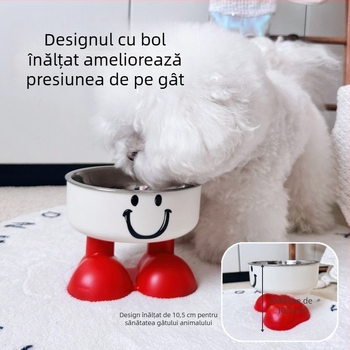 Castron de hrană pentru pisică - plastic, ustensile de alimentație pentru animale de companie