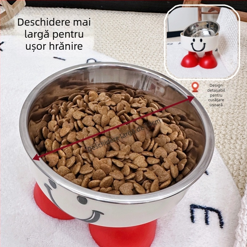 Castron de hrană pentru pisică - plastic, ustensile de alimentație pentru animale de companie