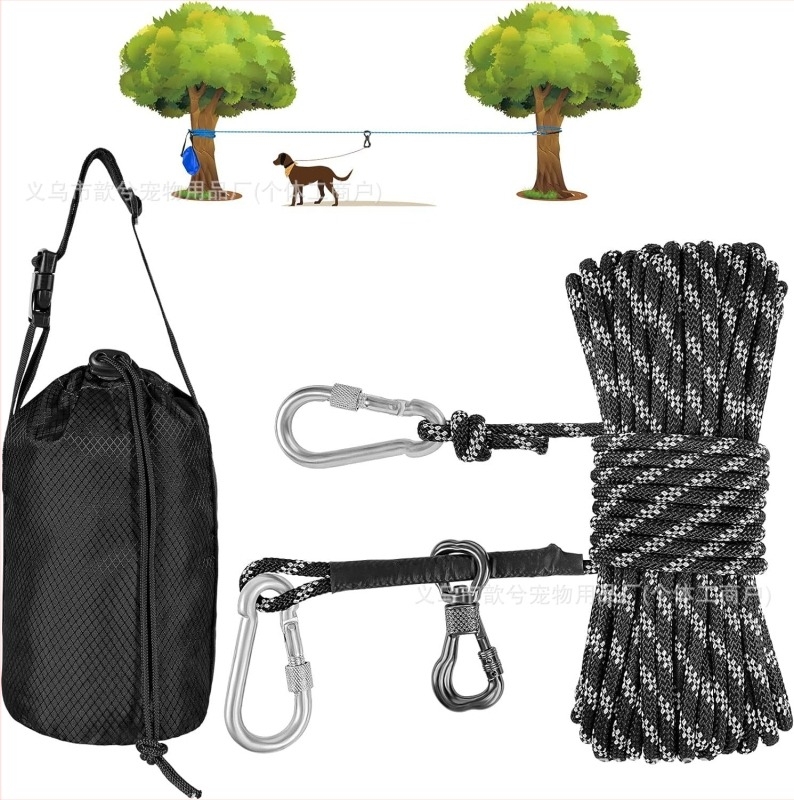 Lesă de câine din nailon pentru camping – fără telescop, ambalaj 50 bucăți