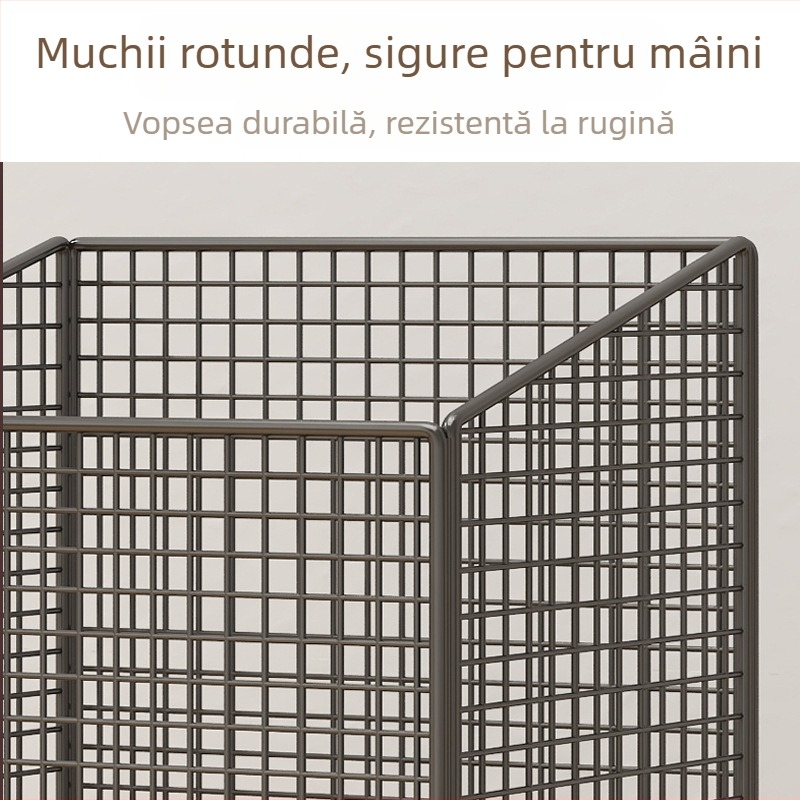 Coș de depozitare pentru covorul de yoga cu roți, metal, design dublu etaj, capacitate mare pentru echipament de fitness