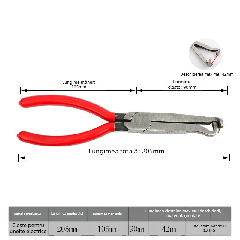 Junze clește izolate – izolație 1000V, multifuncțional, greutate 0.21 kg