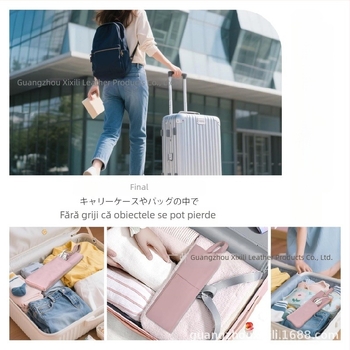 Geantă de depozitare pentru ondulator de păr — nylon, formă cubică, multipurpose, stil japonez, pentru călătorii, rezistentă la temperaturi până la 300°C