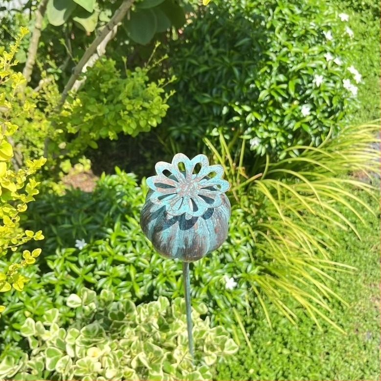 Decorațiune de grădină pentru podea, din metal, stil pastoral, pentru interior și exterior, model 005