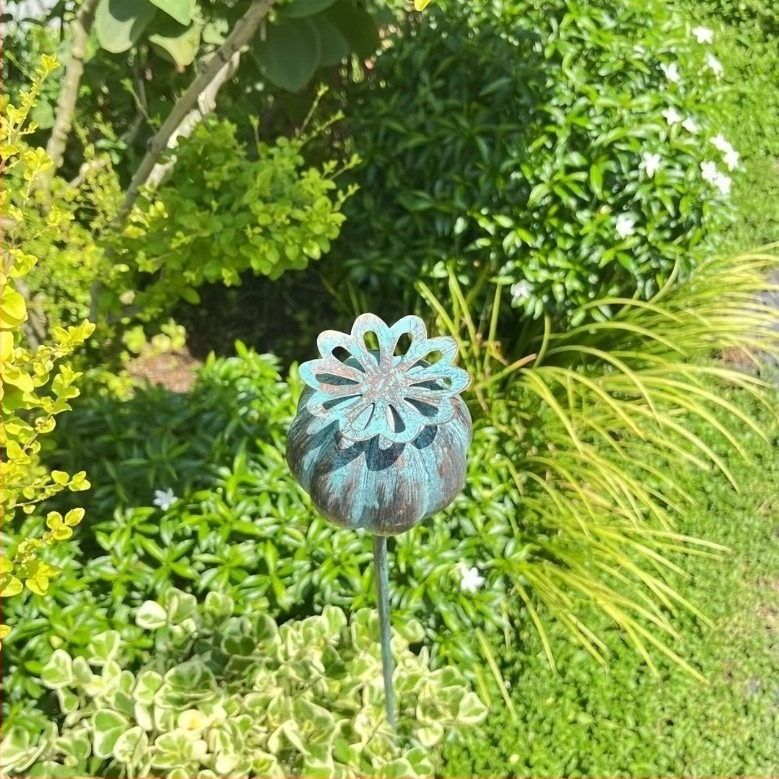 Decorațiune de grădină pentru podea, din metal, stil pastoral, pentru interior și exterior, model 005