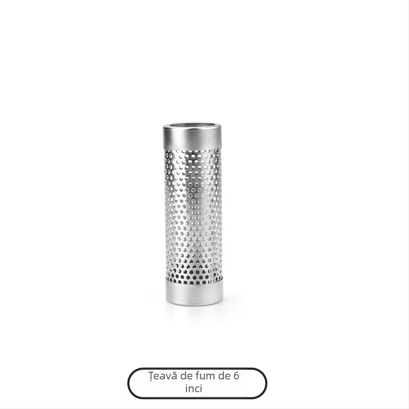 Tub de afumare din oțel inoxidabil pentru grătar | Design modern minimalist | Brand GF | Personalizare cu siglă