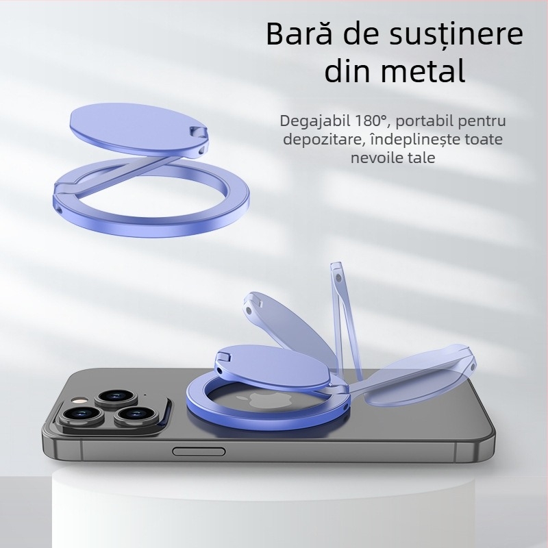 Suport pentru telefon cu inel, aliaj, prelucrare CNC a metalului cu electroplacare, personalizabil