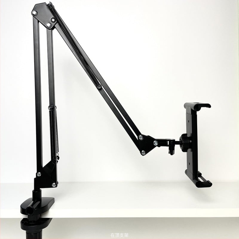 Model 002 Suport portabil pentru monitor cu braț mecanic și extindere VESA, prindere orizontală/verticală pe birou, braț metalic