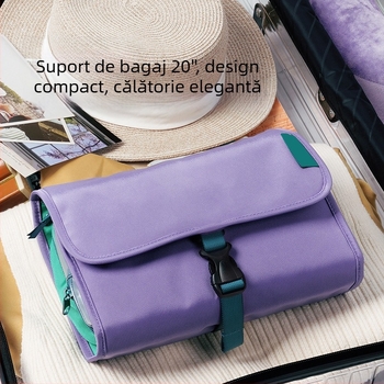 Geantă portabilă de depozitare pentru cosmetică și igienă, cu separare ud-uscat, cârlig de agățat pentru călătorii, capacitate mare – Poliester, Multifuncțională, Pentru călătorii