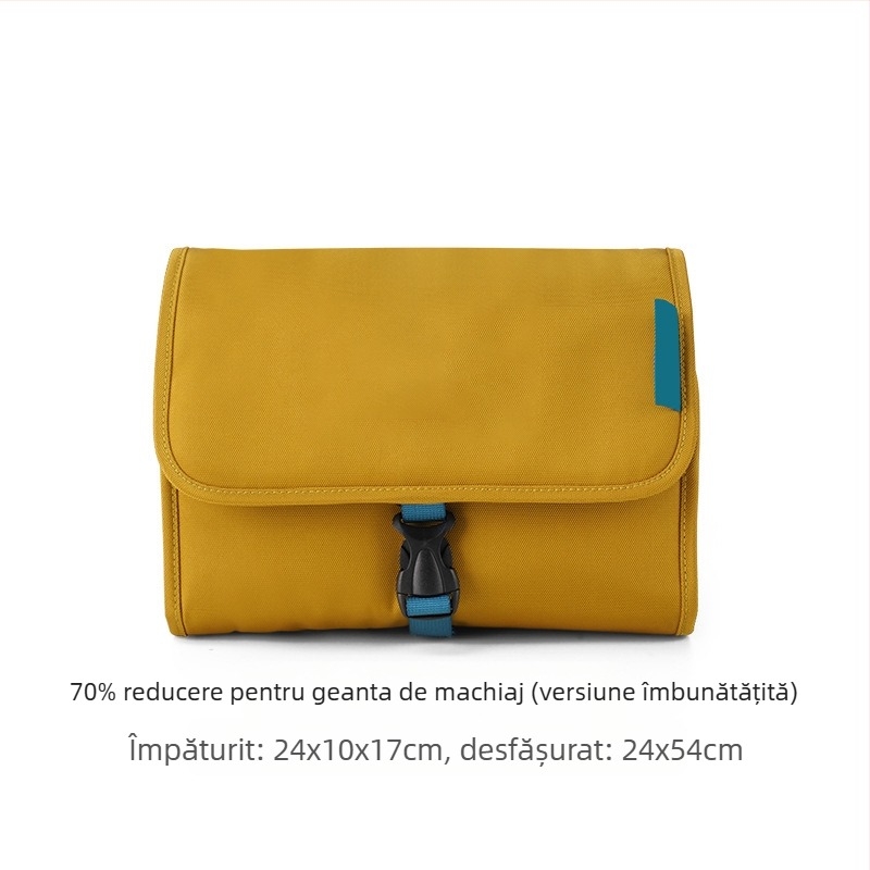 Geantă portabilă de depozitare pentru cosmetică și igienă, cu separare ud-uscat, cârlig de agățat pentru călătorii, capacitate mare – Poliester, Multifuncțională, Pentru călătorii