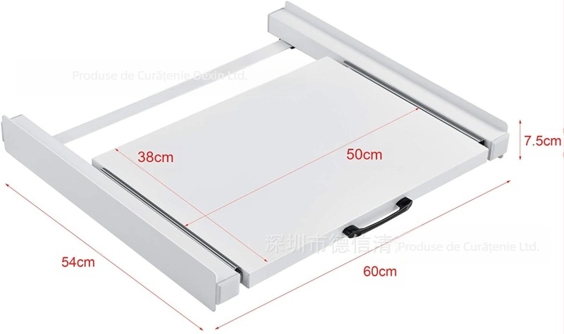 vcpc Suport de stivuire din plastic pentru mașina de spălat și uscător – 1 nivel, accesorii pentru casă
