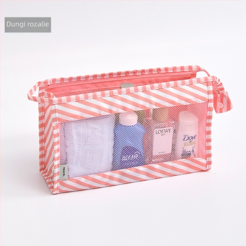 Geantă de toaletă pentru călătorii — nylon, stil simplu modern, depozitare cosmetică, organizator de călătorie