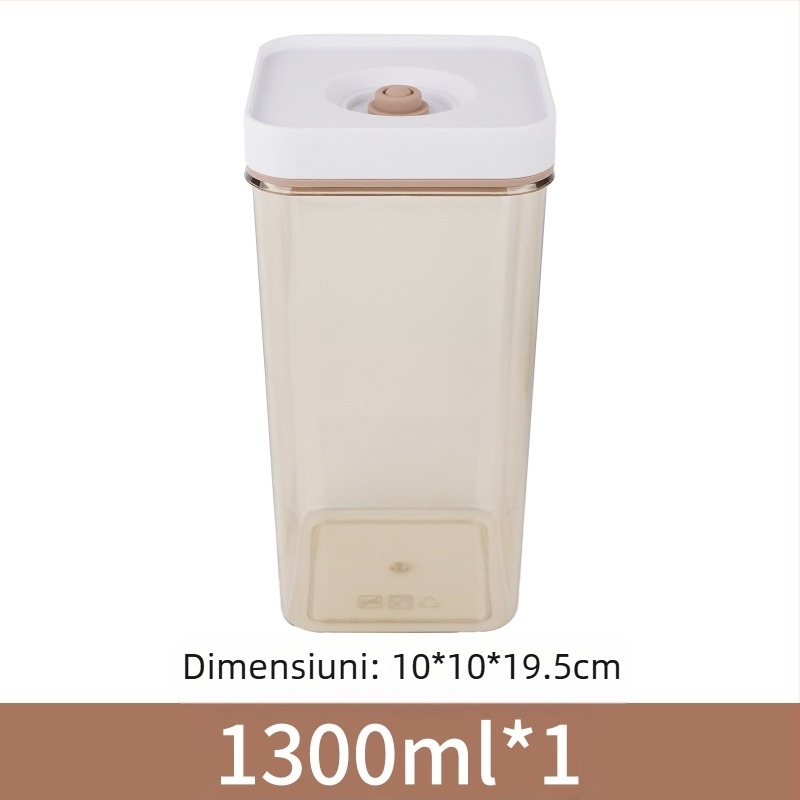 Cutie de conservare cu vid – cutie de depozitare pentru bucătărie, dreptunghiulară, ABS+PET+gel de silice, vid, păstrarea prospețimii, lansare iarna 2024