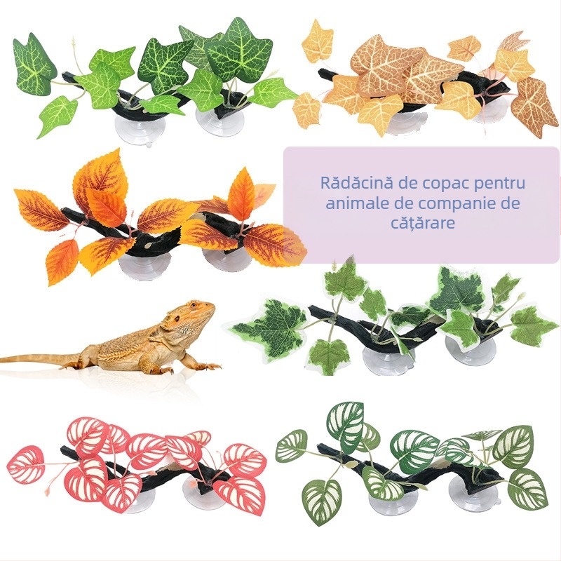 Ornament de acvariu din rășină - trunchi de copac și viță pentru decor și ascundere (HY011) Julongyuan