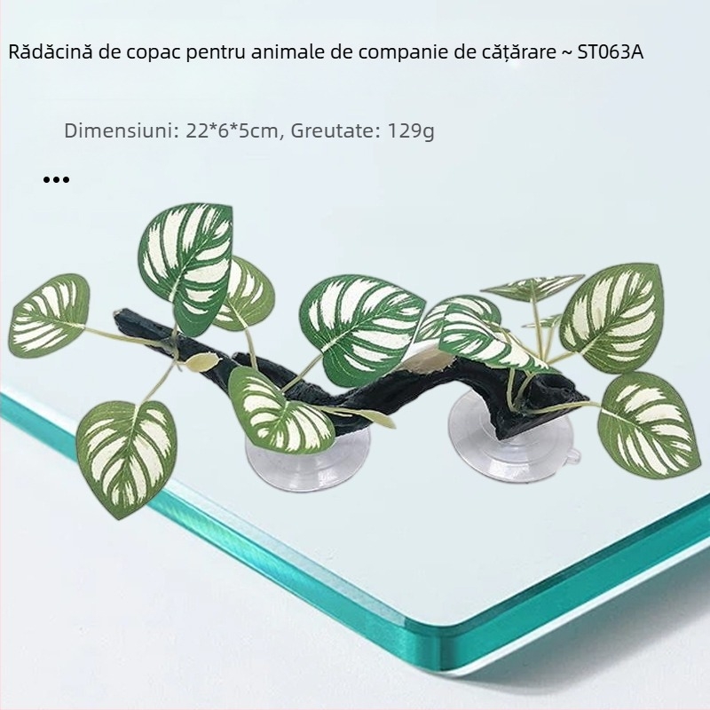 Ornament de acvariu din rășină - trunchi de copac și viță pentru decor și ascundere (HY011) Julongyuan