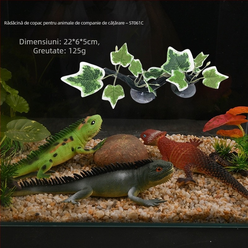 Ornament de acvariu din rășină - trunchi de copac și viță pentru decor și ascundere (HY011) Julongyuan