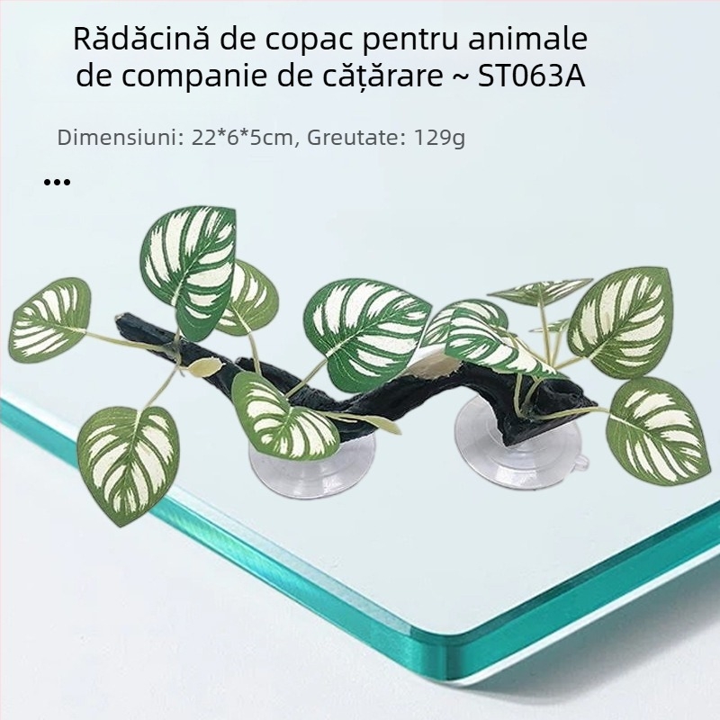 Ornament de acvariu din rășină - trunchi de copac și viță pentru decor și ascundere (HY011) Julongyuan