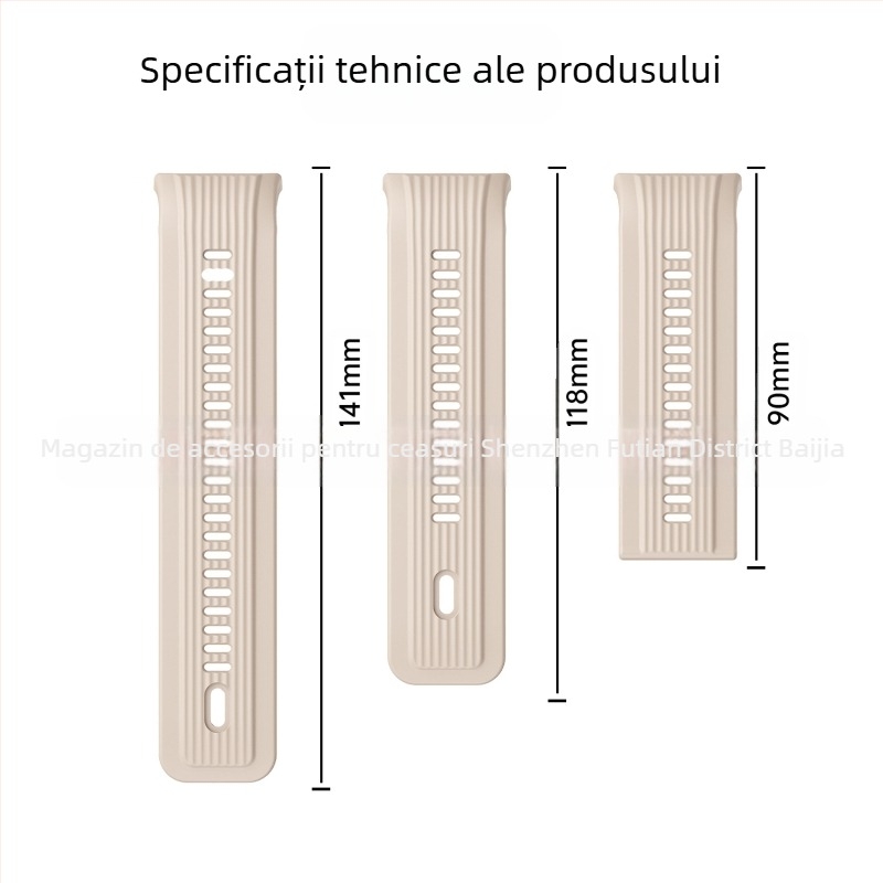 Bratara din silicon Huawei D2 pentru ceas sport – material silicon, stil modern, compatibil cu Huawei D2, fără închizătoare, dimensiuni interfeță personalizate