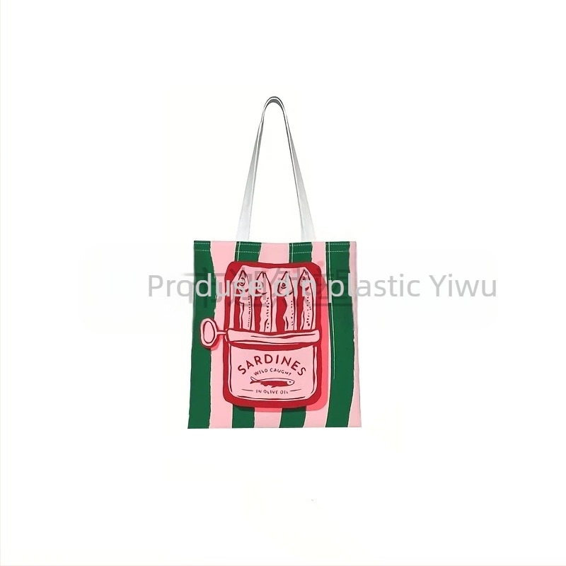 Geantă Tote din pânză Karan cu imprimare a logo-ului, imprimare UV digitală și serigrafie, Origine Yiwu