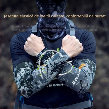 Manșete de protecție solară pentru brațe, vară, pescuit și condus (Brand: uiz; Sezon: Vara 2021; Țesătură: Altele)
