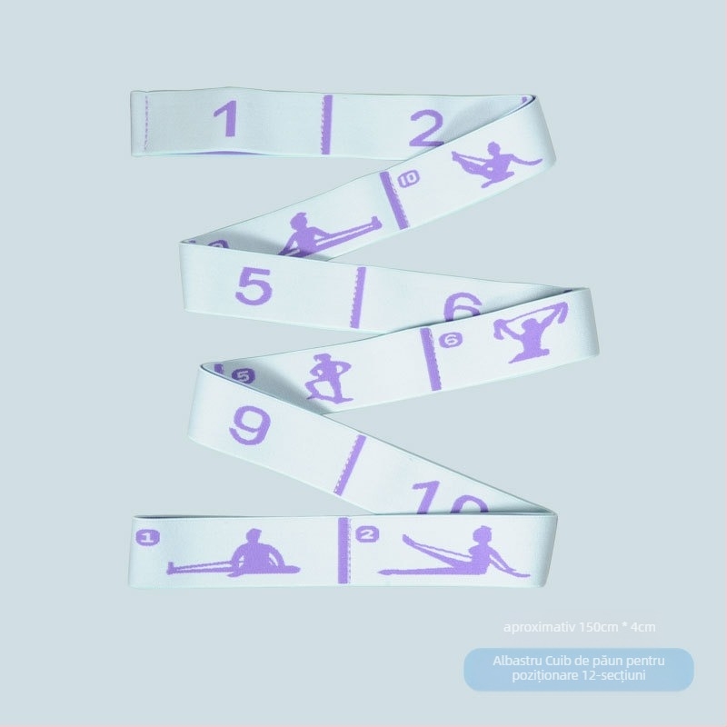 Bandă de corecție yoga cu tensiune digitală, design segmentat cu 12 grile; Material: poliester + latex; Brand: Changhong; Cod produs: 12 grids-position type