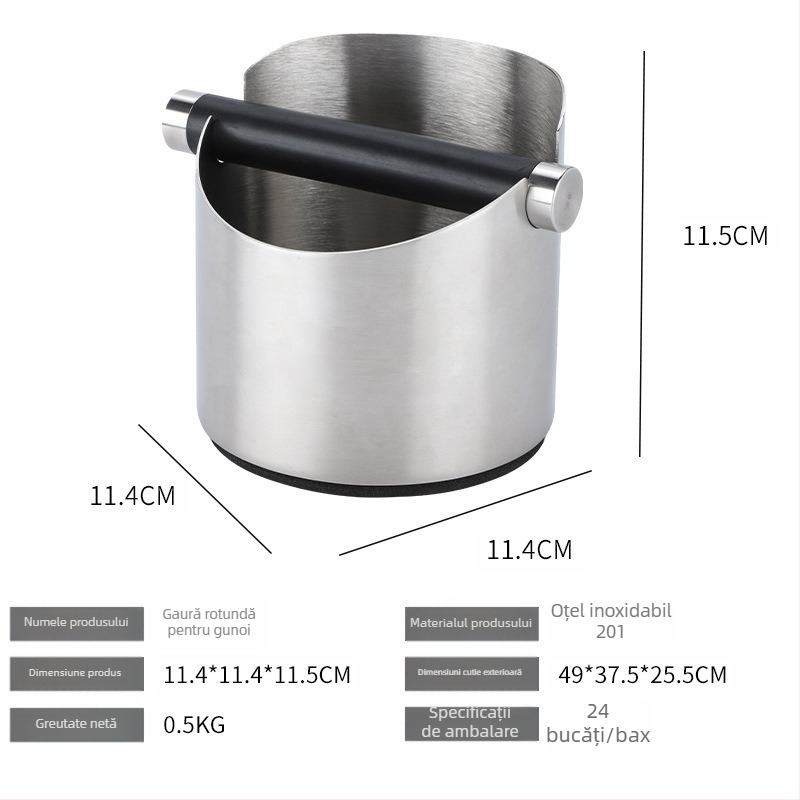 Box pentru cafea – oțel inoxidabil 201, stil modern minimalist, Luxiang