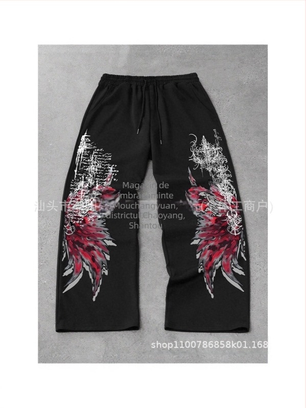 Pantaloni cargo, croială liberă, lungi, talie medie, închidere cu șnur