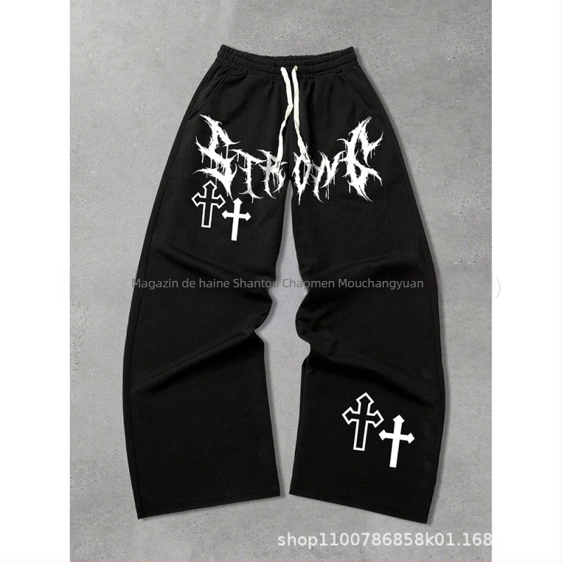 Pantaloni cargo, croială liberă, lungi, talie medie, închidere cu șnur