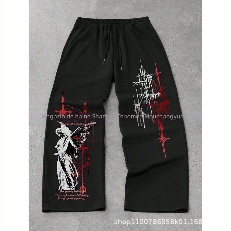 Pantaloni cargo, croială liberă, lungi, talie medie, închidere cu șnur