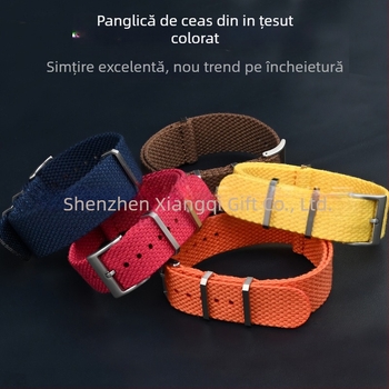 Curea de ceas — din in, cu inel din oțel, origine Shenzhen, brand Cheung kei, vară 2025