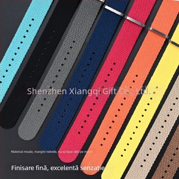 Curea de ceas — din in, cu inel din oțel, origine Shenzhen, brand Cheung kei, vară 2025