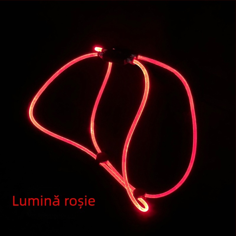 Vesta LED pentru câine, curea toracică USB reîncărcabilă, tăiere DIY