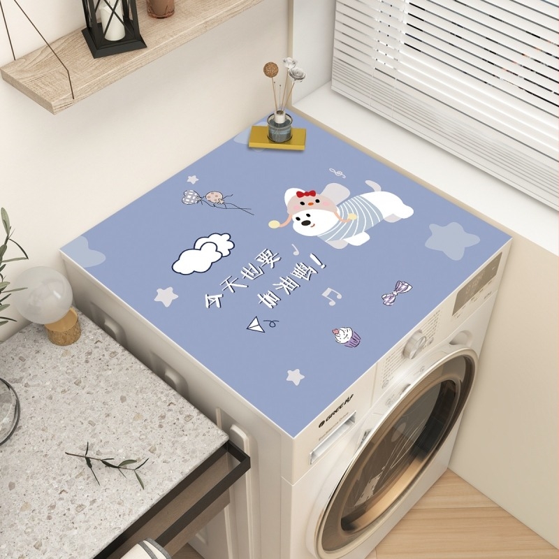 Shunxin husă praf pentru mașina de spălat, poliester, stil desen animat, personalizabilă, acoperire multifuncțională pentru praf/mobilier/aer condiționat