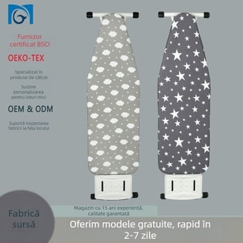 Husă pentru masă de călcat trei în unu, bumbac, stil modern minimalist, marcă Aifeibi, pachet 45-50 bucăți