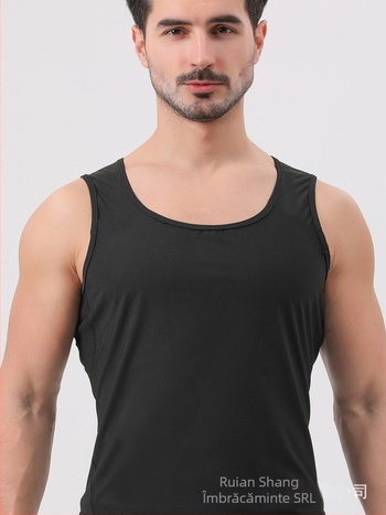 Vestă de antrenament, croială lejeră, pentru bărbați și femei; material poliester; textură milk silk; potrivită pentru mișcare, toate anotimpurile; cu inserții decorative