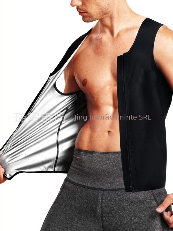 Vestă de antrenament, croială lejeră, pentru bărbați și femei; material poliester; textură milk silk; potrivită pentru mișcare, toate anotimpurile; cu inserții decorative