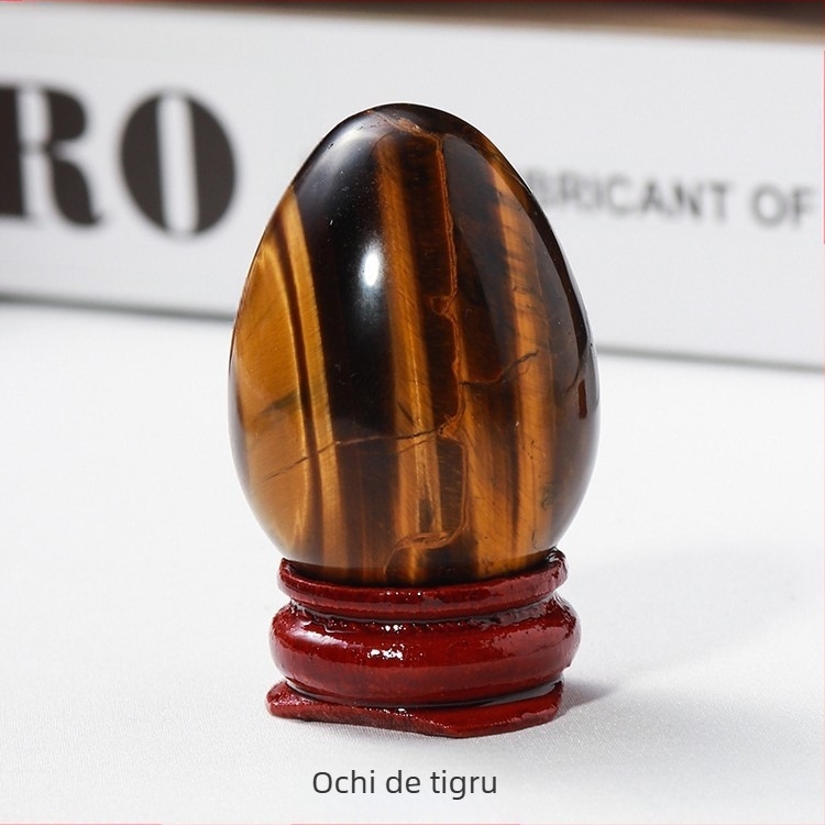 Ou de cristal natural pentru decor, formă ovală, șlefuire și polizare, personalizabil