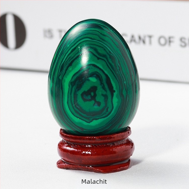 Ou de cristal natural pentru decor, formă ovală, șlefuire și polizare, personalizabil