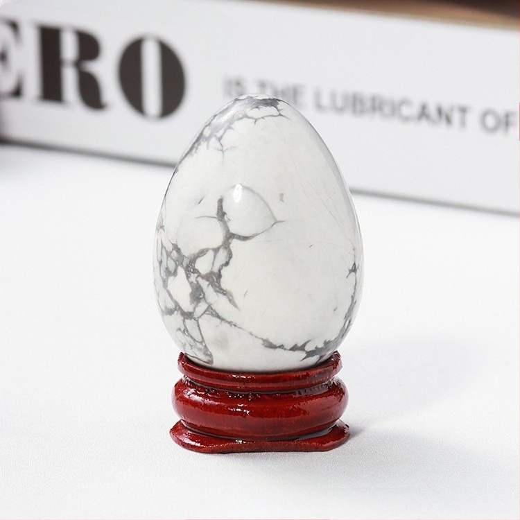 Ou de cristal natural pentru decor, formă ovală, șlefuire și polizare, personalizabil