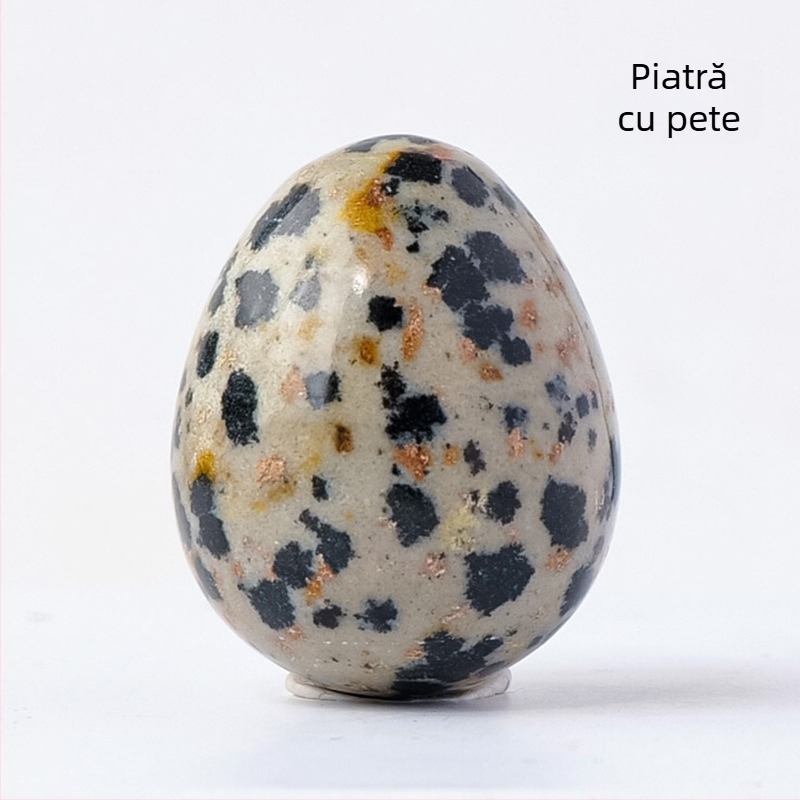 Ou de cristal natural pentru decor, formă ovală, șlefuire și polizare, personalizabil