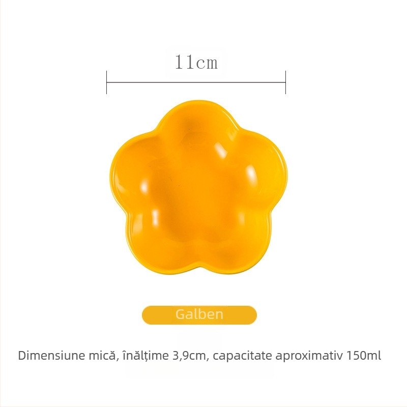 Farfurie din porțelan, stil nordic, formă neregulată, compatibilă cu microunde