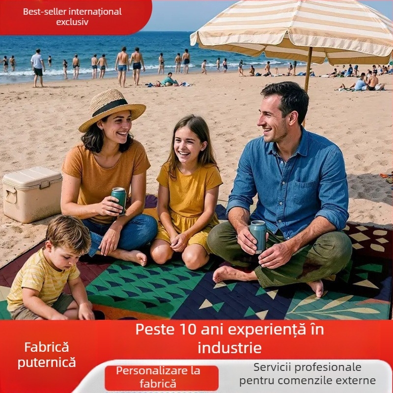 Saltea de picnic pentru exterior: impermeabilă, rezistentă la umezeală și respirabilă, din material Oxford, pentru 1–5 persoane