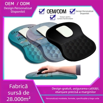 Padă ergonomic cu gel pentru încheietura mâinii, pentru mouse, mică plăcuță, design minimalist japonez, model F97, producție OEM