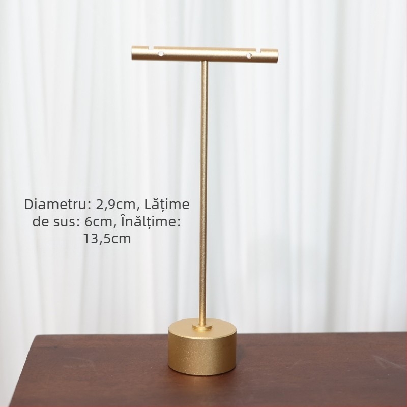 Raft de afișaj pentru cercei, metal, model dintr-o singură piesă, stil cu plăci, finisaj cu pulverizare plastică