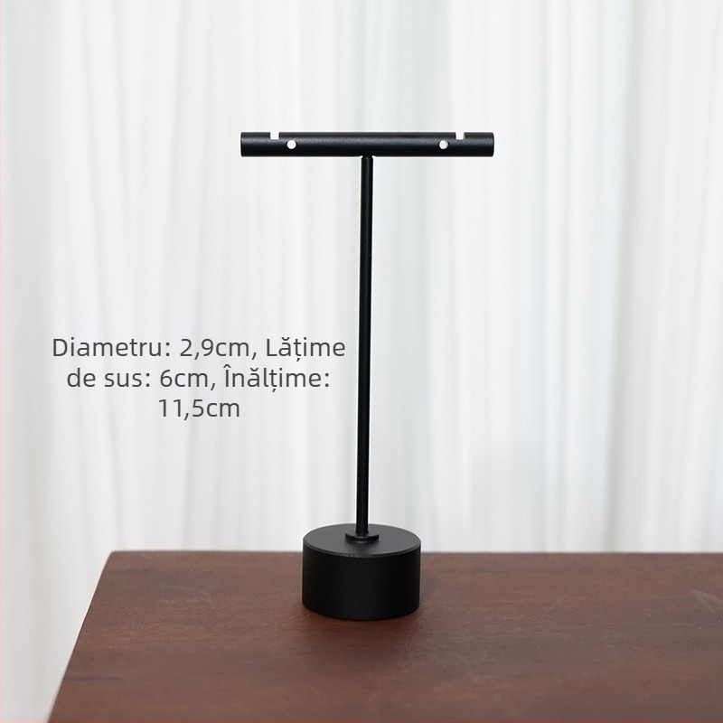 Raft de afișaj pentru cercei, metal, model dintr-o singură piesă, stil cu plăci, finisaj cu pulverizare plastică