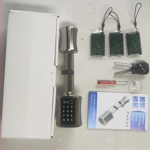 Yingni Yn45 Lacăt inteligent Bluetooth – ușă din lemn interior, oțel inoxidabil, deblocare prin amprentă, parolă, card și aplicație