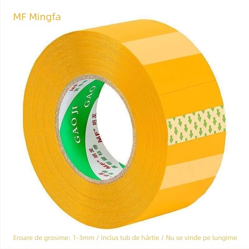 Bandă de ambalare Mingfa - Material de bază: film BOPP; Pentru sigilare și ambalare; Aderență puternică