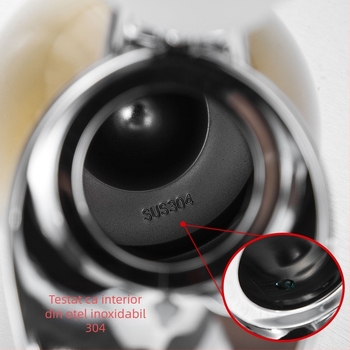 Termos din oțel inoxidabil 304, stil european, izolație cu pereți dubli, menține băuturi calde sau reci 12–24 de ore, posibilitatea aplicării unui logo