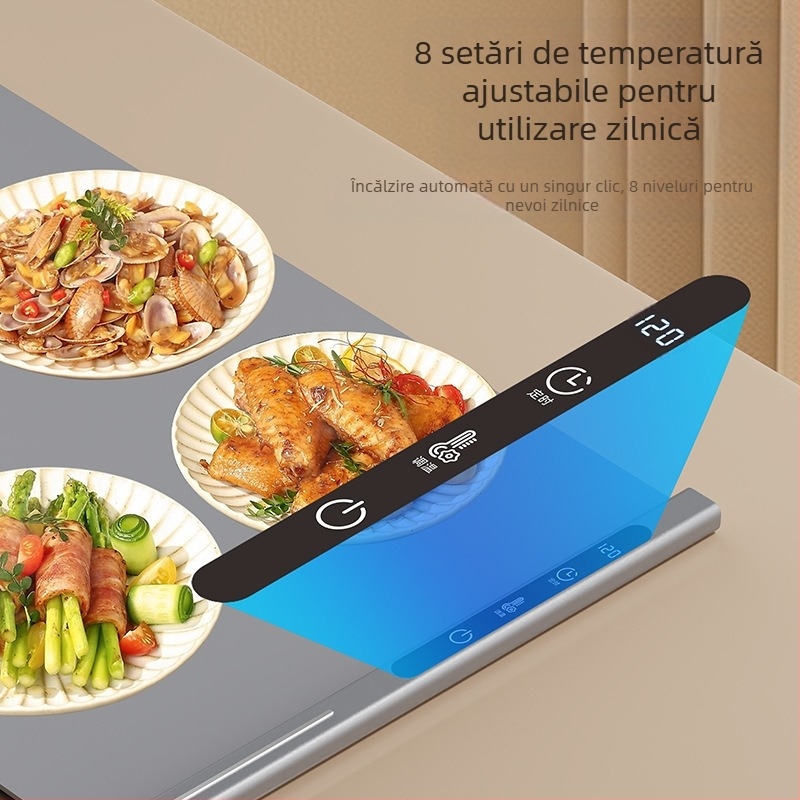 Spade A Placă de încălzire din silicon – platou de servire portabil, izolat, pentru mâncăruri calde, 500W, 220V, 1kg, personalizabil