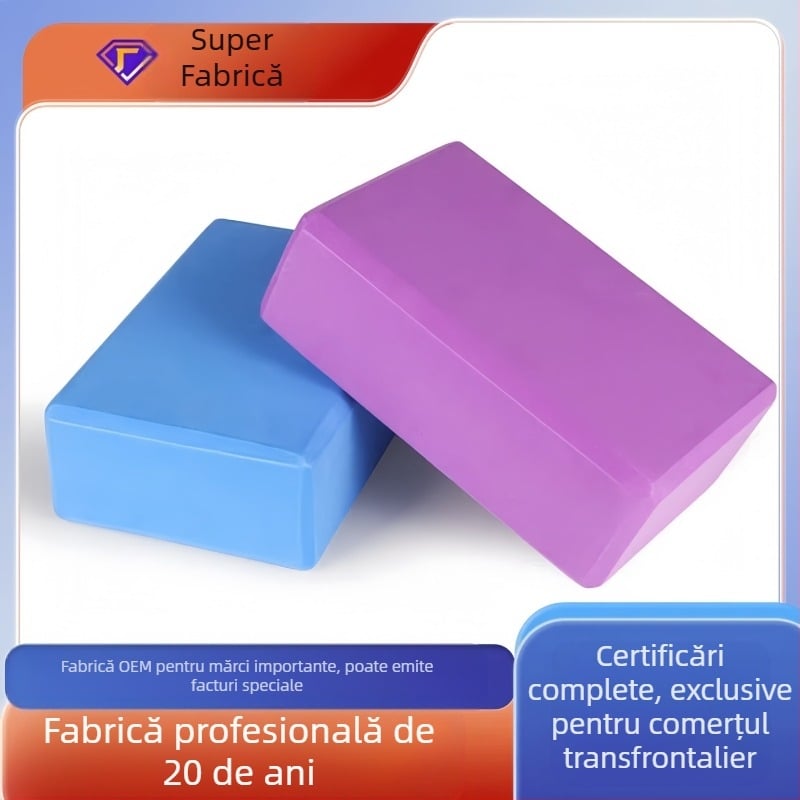 Bloc de yoga EVA, spumă cu densitate înaltă pentru practica de dans a copiilor, 180 g, personalizabil