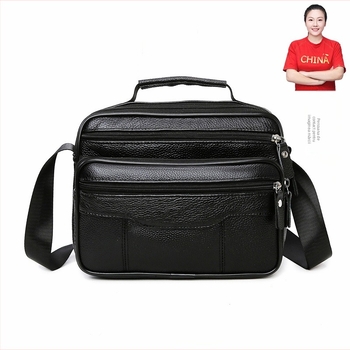 Geantă de umăr pentru bărbați din piele naturală – piele de înaltă calitate, stil urban minimalist, capacitate mare, respirabilă și impermeabilă